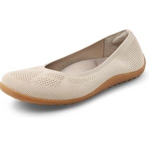 Arromic Wide Toe Box Ballet Flats Shoes for Women Slip on Knit Dressy Shoes